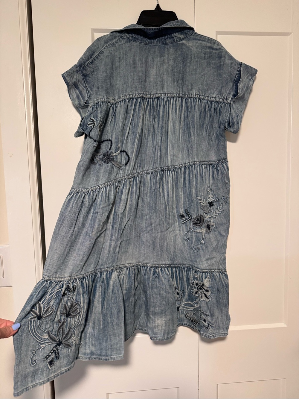 Kyla Seo Women's Light Wash Denim Dress - Picture 2 of 3